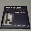 Ravinte 3 Pack 5'' Cabinet Pulls Matte Black Stainless Steel Kitchen Drawer Pulls Cabinet Handles 5”Length, 3” Hole Center