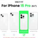 ORNARTO Compatible with iPhone 15 Pro Case 6.1", Liquid Silicone 3 Layers Full Covered Soft Gel Rubber Cover, Shockproof Protective Slim Phone Case with Anti-Scratch Microfiber Lining-Chalk Pink