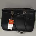 LOVEVOOK Laptop Tote Bag for Women 15.6 Inch Waterproof Leather Computer Bags Business Office Work Briefcase Black