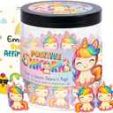 Positive Unicorn Jar with 60 Encouragement Cards, Daily Affirmation Cards, Emotional Support Gift For Girls, Teens, Friend, Kids, Unicorn Birthday Decorations, Funny Gifts, Trendy Stuff for Teen Girls