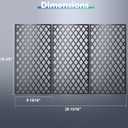 Hiorucet Cast Iron Grill Grates for Traeger 780 & Pro 780 Pellet Grills and Traeger Ironwood 885, HDW436, HDW443, KIT0451 Cooking Grid Grates for Traeger Grill Replacement Parts, 3 Pack.