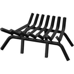 Fireplace Grate 21 Inch with 7 Support Legs, Solid Steel Heavy Duty Fireplace Log Holder, Fireplace Log Grate for Indoor Fireplace & Outdoor In-ground Firepit