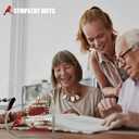 4 x Cardinal Memorial Gifts for Loss of Loved One Sympathy Gift, Unique Red Cardinals Christmas Ornaments Bereavement Crystal Acrylic Heart Condolence Remembrance Decor in Memory of Dad Mom Husband Wife