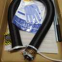 YoToolGDS Left Hand Wind（Black Cone）2" Garage Door Torsion Spring with Non-Slip Winding Bars & Gloves, High Precision Electrophoresis Black Coated, for Replacement, MIN 16, 000 Cycles (0.250x2''x40'')