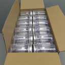 novelinks 8 oz Clear Plastic Jars with Airtight Lids, 48 Pack Plastic Mason Jars with Lids 8oz, Refillable Storage Slime Containers & Small Spice Jar for Kitchen Organization (48 Pack,Silver)