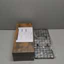 QEEIG Bathroom Shelves Over Toilet - Wall Mounted Floating Shelves Toilet Paper Storage Small Farmhouse Decor Shelf 16 inch Set of 3, Rustic Brown (019-BN3)