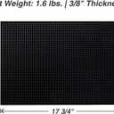 BARsics PVC Bar Service Mat for Cocktail Bartender 18x12 inches (Black 2-Pack)