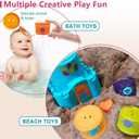 LTKFFFdp Baby Stacking Toys for Toddler 1-3, Nesting Cup Shape Sorter for Infant 6 to 12-18 Month, Learning Stackable Block, Birthday Gift for Girl Boy 9 Month