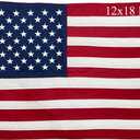 American Flag 12x18 Inch Small American Boat Flag Embroidered Stars Heavy Duty Us Flags Outside for Boat Outdoor Indoor