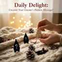 Wooden Gnome Ornaments  24 Gnomes Wooden Hanging Ornaments with Positive Quotes, Funny Gnome Ornament, Gnome Decor for Xmas Tree, Christmas Gift for Grandkids, Kids, Women, Friends, Teens