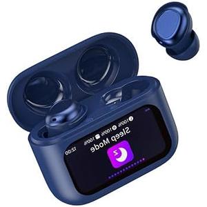 Sleep Earbuds Light-Weight Headphones, 48H Playtime with Charging Case, Mini Sleep Headphones Bluetooth in Ear Small Design for Side Sleepers, Dark blue
