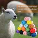 3 x 50% Wool Yarn for Crocheting and Knitting,131yds/120m Crochet Yarn for Beginners, Suitable for Sweater,Scarf,Hat(Apple Green)