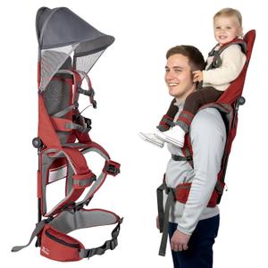 WIPHA Hiking Backpack Carrier,Lightweight Toddler Shoulder Carrier with Sun Shade, Saddle Toddler Backpack for Kids 6 Months to 2 Years Old