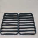 The Silicone Kitchen Silicone Roasting Rack Pan Extra Large, Dishwasher Safe, BPA Free, Non-Toxic, 7 in by 10.75 in, Navy, 2 Pack