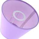 Kichvoe Barrel Lamp Shade, Purple Deep Cone Hardback Fabric Lampshade Cloth Small Lampshade Floor Table Light Covers Replacement for Chandelier Floor Table Lamp