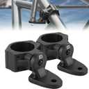 KEMIMOTO UTV Whip Mount Flag Light Mounting Bracket 1 PC, Heavy Duty Adjustable for 1.75-2 inch Roll Bar Cage Compatible with Polaris RZR 900 1000 XP Pro Turbo Can Am Maverick X3 Commander