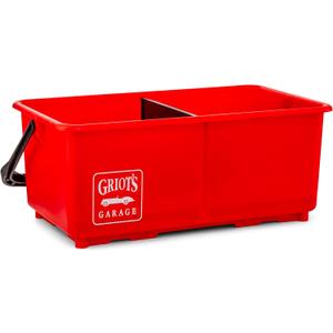 Griot's Garage Ultimate Wash Bucket II for Vehicle Cleaning, Detailing, Car Washing with Built-in Measuring Cups and Removable Divider, Large 6 Gallon Capacity