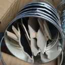 12PCS Small Galvanized Metal Buckets with Handle 12Chalkboard Clips, 5 x 4.5X 2.5 Inch Mini Metal Buckets Bulk Mini Pail Ice for Party Crafts Favors Plant Flower Sand Candy