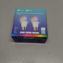 Kasa Smart Light Bulbs, Full Color Changing Dimmable Smart WiFi Bulbs Compatible with Alexa and Google Home, A19, 60 W 800 Lumens,2.4Ghz only, No Hub Required, 2-Pack (KL125P2), Multicolor