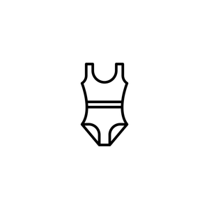 Women's One-Piece Scoop Neck Coverage Swimsuit , size XL