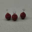 3 Pieces Glass Cupping Set Glass Silicone Cupping Cups Massage Vacuum Suction Cupping Cups for Body Face Leg Arm Back Shoulder Muscle and Joint Pain (Red)