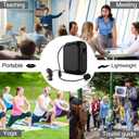 Voice Amplifier with Lapel Mic/Microphone Headset-18W IPX5 Waterproof Megaphone Speaker Pa System, Bluetooth 5.0 Portable Microphone and Speaker for Teachers Elderly Tour Guide 800