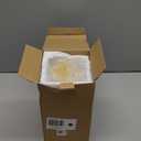 Resin Christmas Tree Figurines, 2Pcs Distressed White with Gold Table top Christmas Trees, Small Christmas Tree Figurine Set, Decorative Xmas Trees for Rustic Christmas Decor