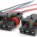 HiSport 3PCS Pulse Power Plug Connector Pigtail Compatible with Polaris Ranger XP 1000 2018 2019 2000 2021, RZR RS1 2018-2020, General 1000 2019 2020