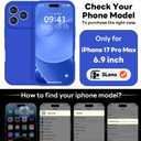 Vooii Magnetic for iPhone 17 Pro Max Case, Compatible with Magsafe (Premium Liquid Silicone) (Integrated Camera Control Button) Full Body Protective Anti-Scratch Microfiber Lining 6.9 inch, Klein Blue