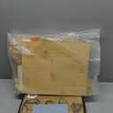 Corner Bread Box for Kitchen Countertop - New 2025 Design, Vintage Bamboo Wooden BreadBox, Large, Double Layer Storage for Homemade Bread, Sourdough, Panera, Under Cabinet Organizer