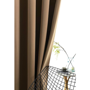Blackout Curtain for Bedroom Thermal Insulated Light Blocking Room Darkening Curtains Solid Grommet Window Drapes for Living Room, 1 Panel, Size 84x46, Brown