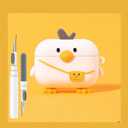 Cute Duck Case for Airpod Pro/Pro 2 Gen Cases 2023/2022/2019, Funny 3D Cartoon Kawaii Cool Cover with Cleaning Kit & Keychain for Apple Air pod Pro 2nd/1st Generation for Boys Girls Kids Teen, Duck