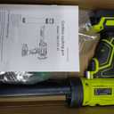 Professional Cordless Caulking Gun, Electric Sealant Gun with LED Light, 4-Speed Control, Anti-Drip, 10 Oz (300ml）Capacity, Compatible with DeWalt 20V Max Battery（Battery not included）