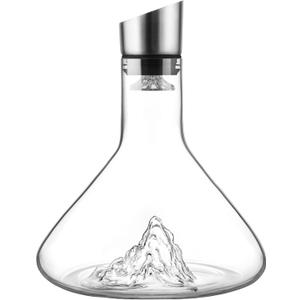 Wine Decanter, Wine Carafe, Red Wine Decanter,100% Lead-free Crystal Glass, Wine Hand-held Aerator, Wine Gift, Wine Accessories (40.6 Ounces)