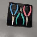 WORKPRO Jewelry Pliers Set, 3 Pack Jewelry Making Tool Kit Includes Mini Needle Nose Plier/Chain Nose Plier, Round Nose Plier and Wire Cutter for Jewelry Repair, DIY Crafts, Jewelry Making Supplies (Light Blue, Light Green, Pink)