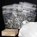 1000Pcs Small Plastic Bags 2x3 Inch, 2 Mil Clear Reclosable Poly Baggies for Packaging, Storage, Jewelry, Crafts, Food Safe Resealable Zip Bag