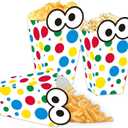4 x Cartoon Friend Popcorn Boxes 20pcs Cartoon First Birthday Decorations Snack Treat Boxes for Kids Boys Girls Birthday Party Supplies Baby Shower Decorations