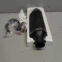 Exhaust Muffler 1.5-2"Inlet with Removable DB Killer for Street/Sport Motorcycles and Scooters with 38,51mm Diameter Exhaust Pipes(Matt black)