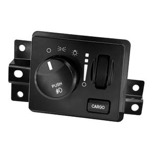 Headlight Dimmer Switch Headlamp Driving Lamp Switch | Replacement for 2005-2011 Dodge Dakota, Durango, Ram 1500/2500/3500/4500/5500, Mitsubishi Raider | Replaces# HLS1349, SW5317, 56049637AD