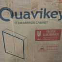 Quavikey 24"x26" LED Mirrored Medicine Cabinet, Recessed or Surface, 2-Door, 24 inches x 26 inches x 4.9 inches
