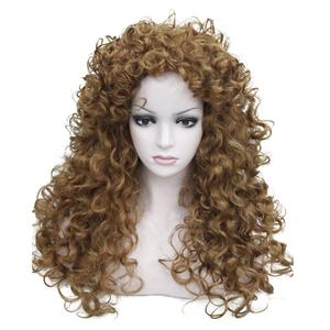 Aimole Synthetic Heat Resistant Hair Long Curly Wigs Cosplay Women Wig(27-Strawberry Blonde)