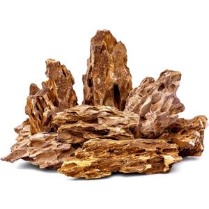 6.1-8.1 Inches Natural Dragon Stone, 6 PCS Large Aquarium Rocks for Aquascaping, Terrariums, Reptile Tanks & Aquarium Dcor