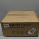 IZORRO Modern Bathroom Light Fixtures, 4 Light Brushed Nickel Vanity Lights, Bathroom Lighting Fixtures Over Mirror with Clear Glass for Living Room Cabinet Bedroom