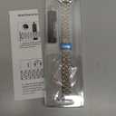 MioHHR Slim Metal Band Compatible with Apple Watch Band 42mm(Series 11 10) 41mm(Series 9 8 7) 40mm(Series 6 5 4 SE3/2/1) 38mm(Series 3 2 1),Stainless Steel iWatch Bands for Women,Silver/Gold