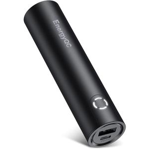 EnergyQC Fast Charging Portable Charger 5000mAh,External Battery Power Bank with 5V/2.4A Output and USB-C Input(Recharge Only), Battery Pack Compatible with iPhone,Samsung Galaxy and More-Black
