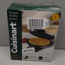 Cuisinart Waffle Maker, 1250W Round Classic Waffle Iron, 5Setting Adjustable Browning Control, WMRCANAS, Brushed Stainless