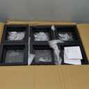 Solar Post Cap Lights Fit 3.5x3.5 4x4 5x5 Wood Posts Black Fence Post Light Solar Powered 12 Packs (12 Pack, Black)