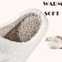 Christmas Slippers For Women Men Indoor Soft Warm Cotton Bedroom Reindeer Slippers House Memory Foam Slippers Cozy Fluffy Fall Winter Home Slippers (9-10 Women/8-8.5 Men)