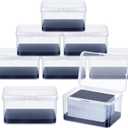 PerKoop 8 Pcs Plastic Card Case Boxes for 162 Pcs Game Cards 3 Decks of Playing Card Clear Plastic Holder Box Organizer for Travel Game, 4. 7 x 3. 3 x 2. 5 Inch, Cards Not Included
