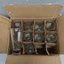 Shot Glasses Set, 2 Oz, Clear, Crystal Glass, Heavy Base, 12 Pack, Modern Style, Stackable, for Vodka, Whiskey, Tequila & Espresso